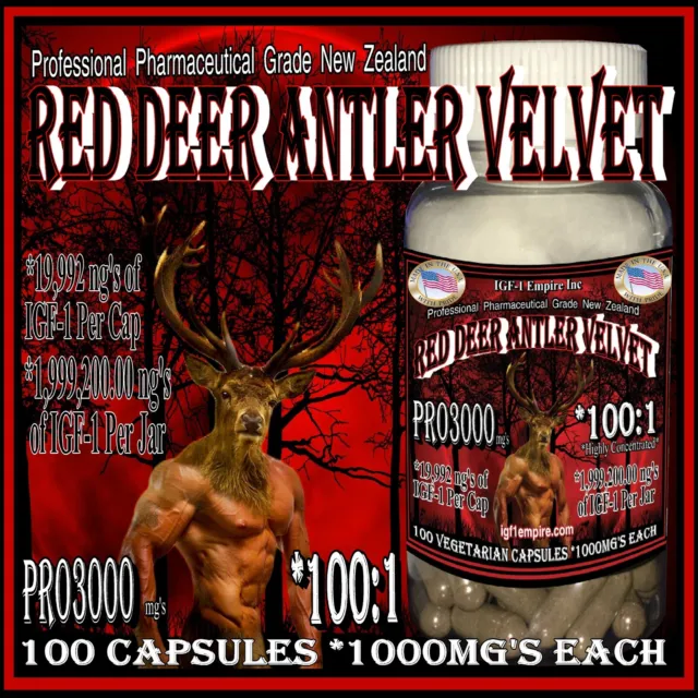 LEGAL FOR NOT LONG #1 King Top Testosterone Booster HGH100:1 Red Antler Velvet