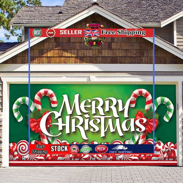 Tapiz de Navidad de poliéster plegable dibujos animados reutilizable decoración interior exterior