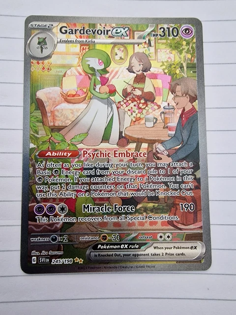 Gardevoir ex 245/198 - Full Art Secret selten - scharlachrot und violett - Pokémonkarte