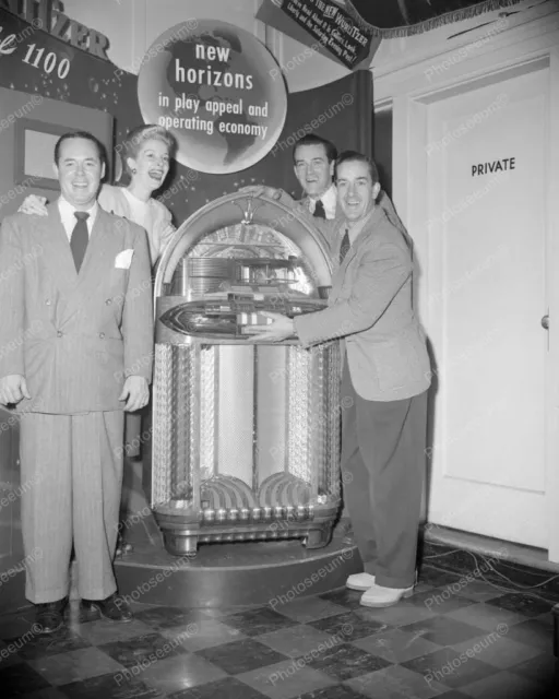 Wurlitzer Jukebox 1100 Launch Party 1948    8" - 10" B&W Photo Reprint