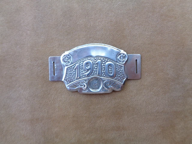 Ancien Support De Plaque Fiscale Pour Vélo - Pissotte, Vendée - France, Années 10