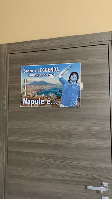 Poster Napoli Campione 2023 Maradona