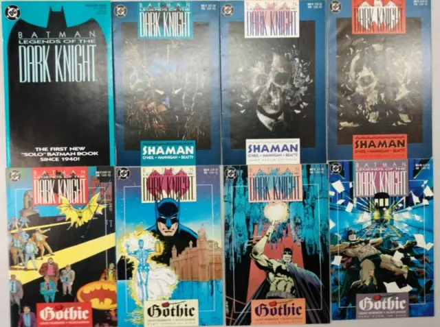 Batman: Legends of the Dark Knight #1,2,4,5,7,8,9,10 DC 1989/90 Comics