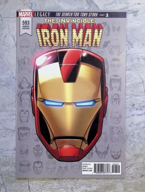 Invincible Iron Man #593 (2018 Marvel Comics) 1st Print Variant