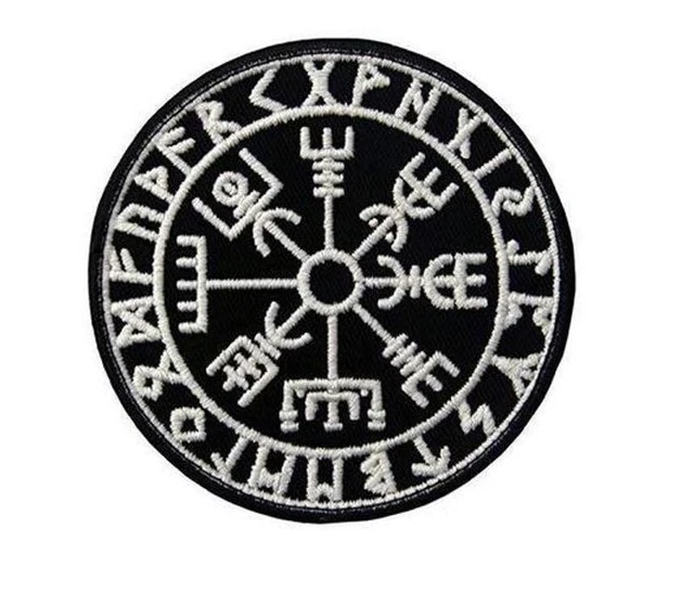 Patch PVC Aegishjalmr Viking Brillant Dans Le Noir - 70mm Pour Airsoft, Paintball Et Vestes Tactiques - 5