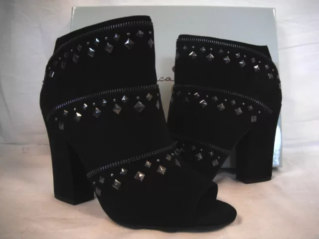 Jessica Simpson Size 6.5 M Midara Black Ankle Booties New Womens Shoes NWOB