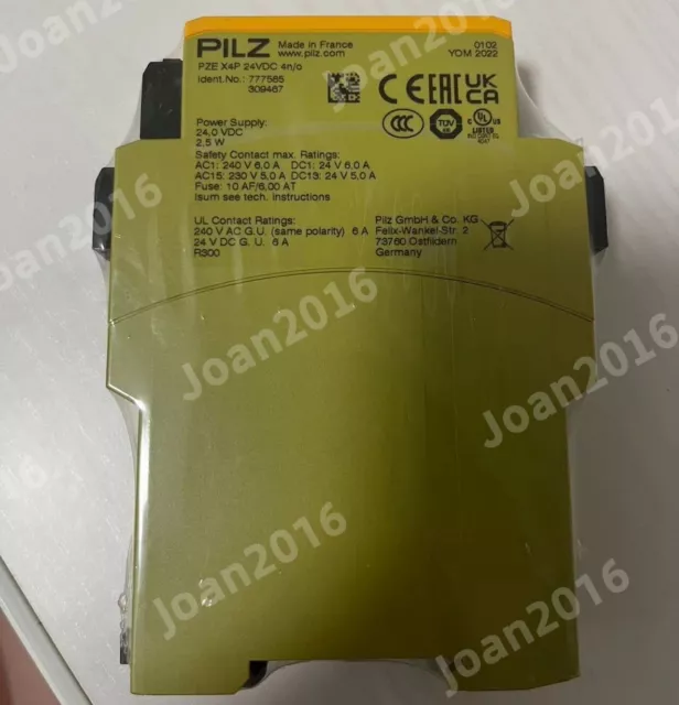 1PC NEW PILZ 777585 PZE X4P 24VDC 4n/o SAFETY RELAY#YC #C