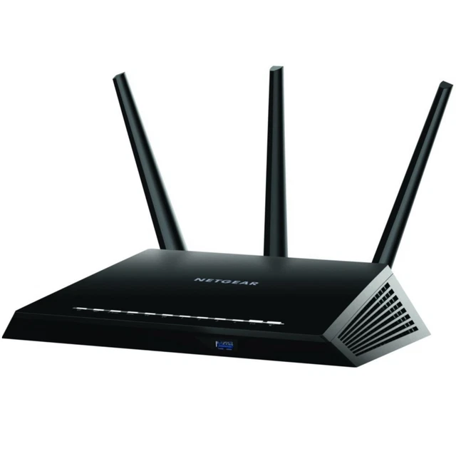 Netgear R7000 Nighthawk Router Wireless AC Smart WiFi 5 Gaming Black 1300 Mbps1