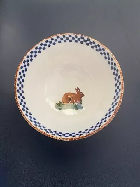 Brixton Pottery Spongeware Animals Rabbit Sugar Bowl Collection  Immaculate
