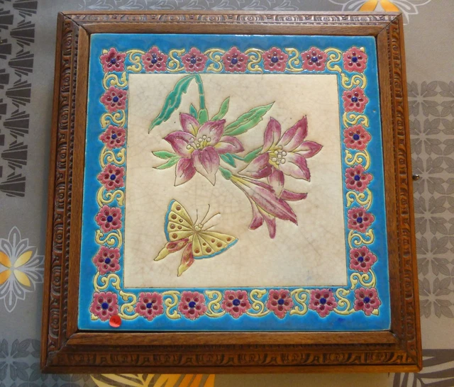 ANCIEN DESSOUS DE PLAT FAÏENCE HENRIOT QUIMPER FRANCE DÉCOR BRETONS