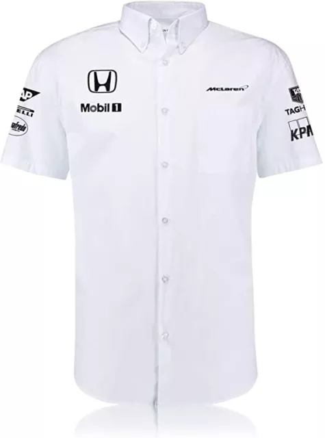McLaren Honda Official Team Management Shirt Short Sleeve White XL TD024 CC 10