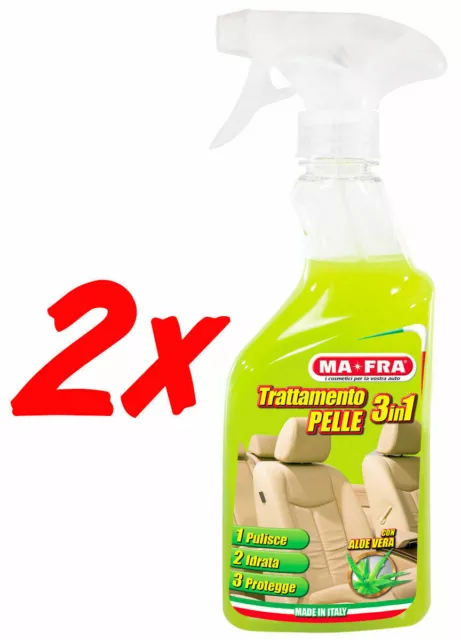 MAFRA TRATTAMENTO PELLE 3In1 Spray Lucida Rinnova Deterge Protegge Interni  Auto EUR 14,99 - PicClick IT