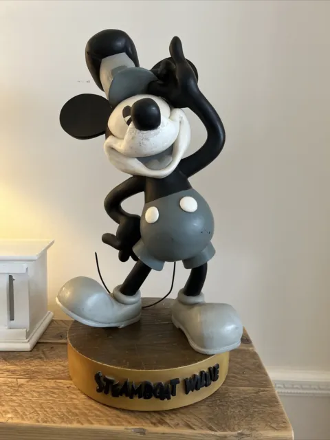Disney Steamboat Mickey Mouse 24” Willie Big Fig Sculpture RARE