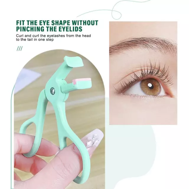 Eyelash Curler Eye Makeup Handle Curling Tool Pocket Mini Portable Lashes Curl√