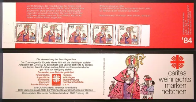 Berlin 1984 MiNr. 729 postfrisch - Caritas Markenheftchen