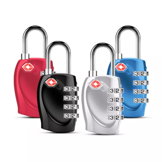 TSA Approved 4 Digit Combination Suitcase Luggage Security Padlock Travel Lock