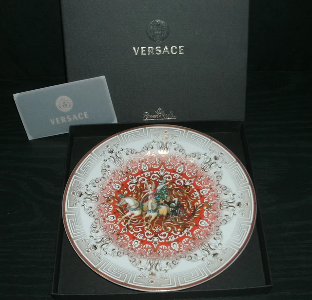 Rosenthal Versace Christmas Chariot 2007  Brotteller 18 cm  Neu & Ovp 1.Wahl