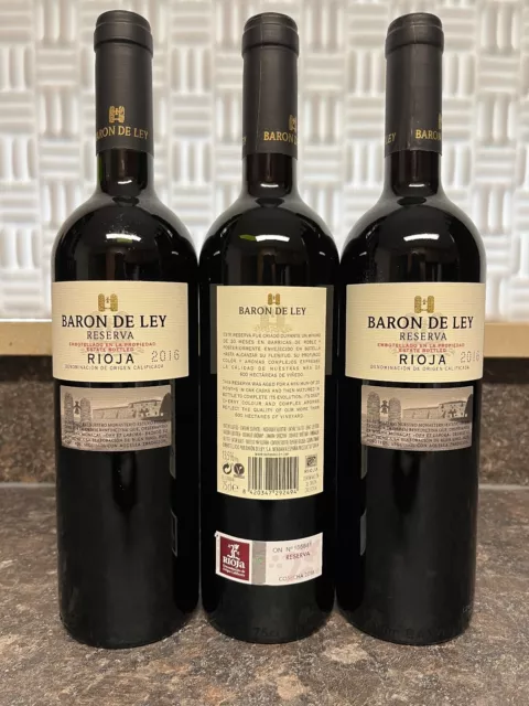 3x Baron De Ley Reserva 2016