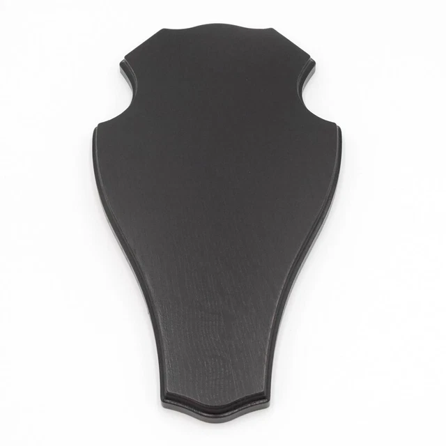 Ciervo Escudo de Trofeo Romo En Roble Oscuro Altura 38CM Hirschschild