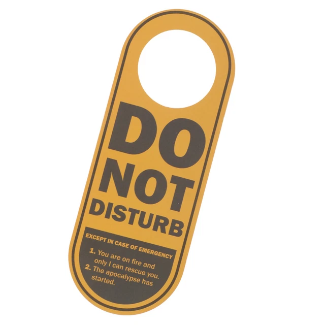 STOBOK Non Disturbare Appendiabiti Porta Appeso Cartello Per Hotel Club