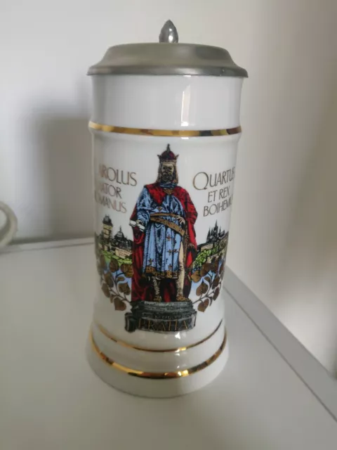 Vintage BM & MM Praha Beer Stein