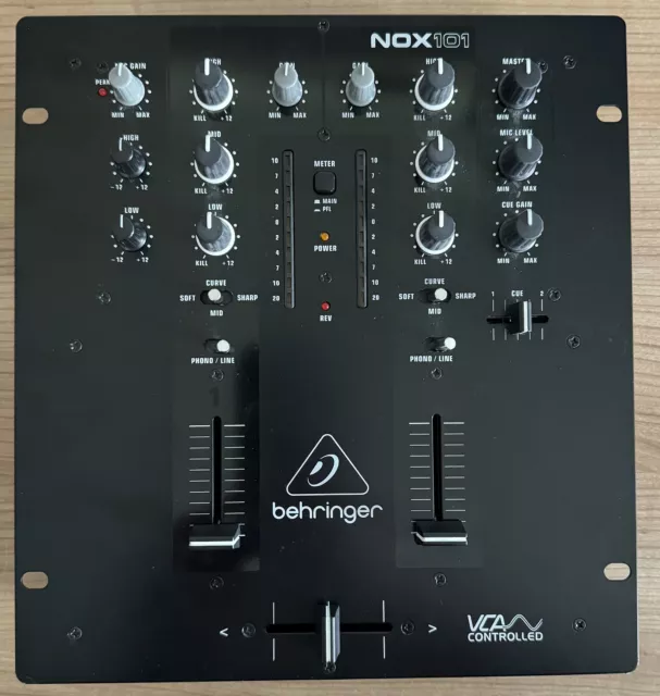 Behringer Pro Mixer NOX101 Premium 2-Kanal DJ Zubehör Schwarz Musik Top Zustand!
