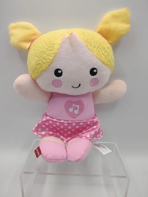 Fisher Price My First  Silly & Sweet Plush Baby Doll Musical Sounds Toy Giggles