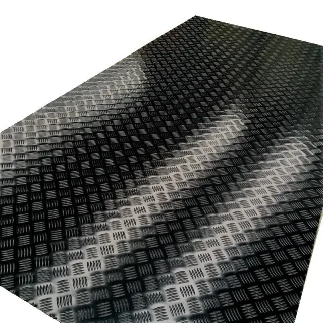 Black Aluminium Multipurpose Checker Plate 1200x2400x1.4mm