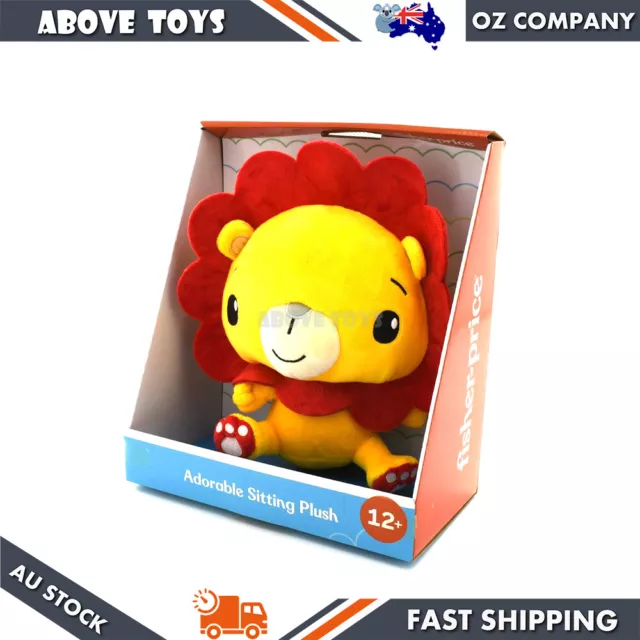 Fisher Price AX Toys Adorable Sitting Plush Lion 20cm High For Kids 12 Months +