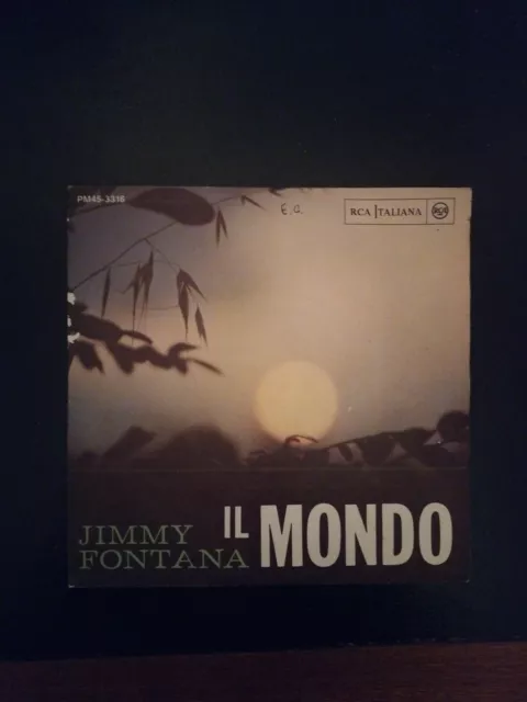 JIMMY FONTANA - IL MONDO - 45 Giri ITA 1965 Morricone VINILE OTTIME CONDIZIONI