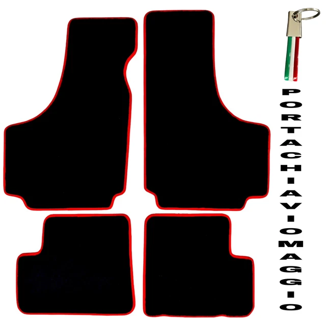 TAPPETI TAPPETINI in GOMMA+MOQUETTE FIAT 500 SU MISURA Zerbini COMPLETI