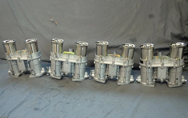 Set of 4 Weber 48 IDA Carburetors First Design w/ Early Serial Numbers REAL DEAL