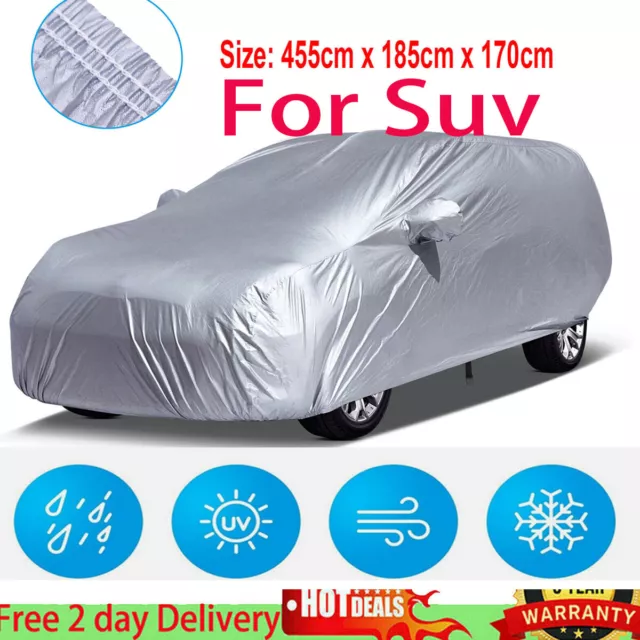 Full SUV Car Cover Waterproof Breathable UV All Weather Protection UK