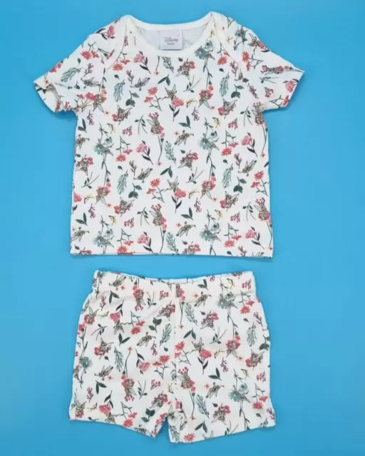 Disney Kurze Pyjama Schlafanzug für Mädchen in Gr. 68 (3-6 M)   100% Baumwolle