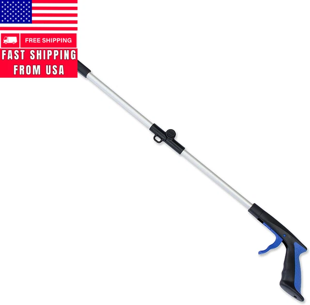 RMS 34 Inch Extra Long Reacher Grabber - Foldable Gripper and Reaching Tool with