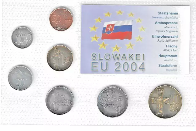 Slowakei  -  KMS  -  7 Münzen