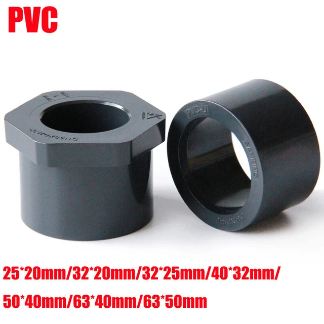 PVC WATER SUPPLY Pipe Fitting Reducing Bushing Adapter Connector Joint ...