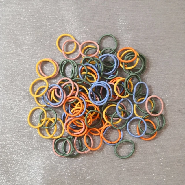 50Pcs Mini Hair Ties Elastics Ponytail Holders Elastic Bands  Girls baby