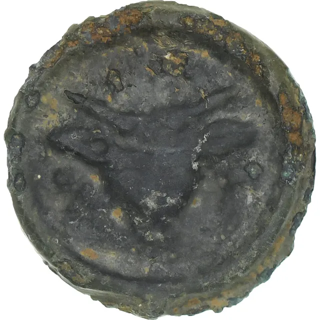 [#1178212] Remi, Potin au bucrane, 1st century BC, VF(30-35), Bronze, Delestrée: