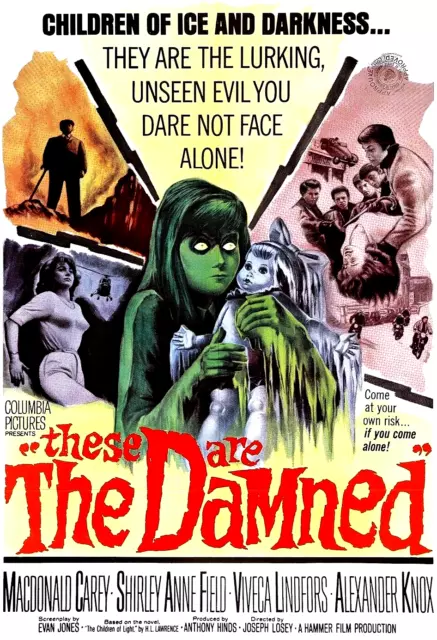 16mm Feature Film: THE DAMNED (1963) Hammer Sci-Fi, Horror - SCOPE - Original