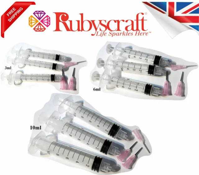 10 ml ugello punta smussata siringa e dispene per colla, inchiostro, olio, Pinflair, Flux E6000