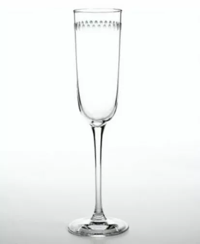 Martha Stewart WEDGWOOD RINGLET Crystal Flute Champagne Glass