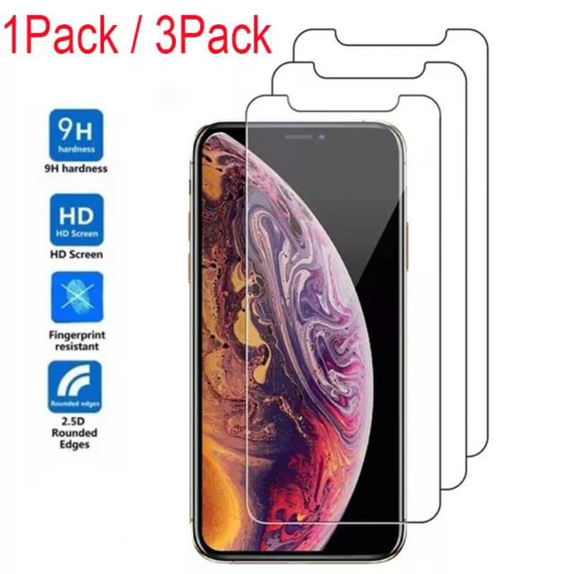 Tempered Glass Screen Protector For iPhone 11 Pro Max 6/6s 7 8 Plus X XR XS Max 2