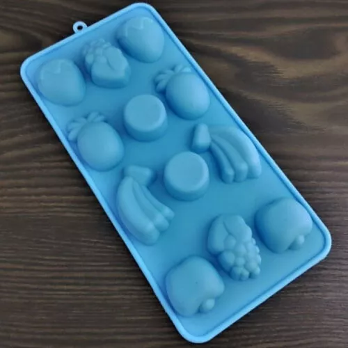 Silikon Schokoladenform Obst Früchte Silikonform Eiswürfelform Pralinenform