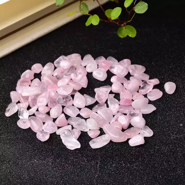 100g Raw Natural Rose Quartz Crystal Crushed Stones Specimen Energy Healing Rock