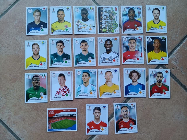 Lot De 7 Vignettes Panini Euro 88 - Originales - Collection Football Vintage