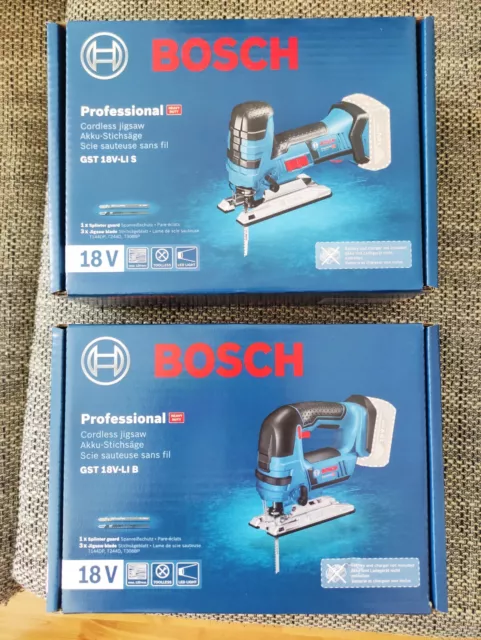 Bosch Akku-Stichsäge GST 18 V-Li S + GST 18 V-Li B