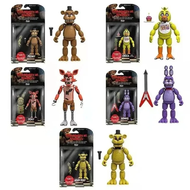 NEW FNAF FIVE NIGHTS AT FREDDY'S Springtrap SET Articulated Action ...