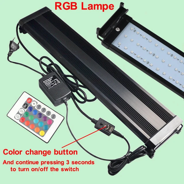 50CM LED SMD OverHead Aquarium Fish Tank Marine Lighting Lamp Light Blue White