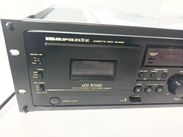 Marantz SD4050 Twin Dual Deck Stereo Kassette Band Abspielgerät Recorder Synchronisieren Dolby 3